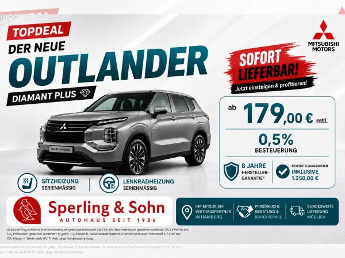 Mitsubishi Outlander Plug-In Hybrid Diamant PLUS ❗INKLUSIVE BEREITSTELLUNGSKOSTEN❗"SITZHEIZUNG - LENKRADHEIZUNG - CARPLAY bild