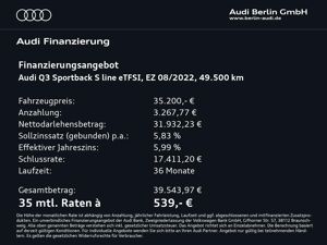 Audi Q3 Sportback S line 45 TFSI e S tr. MATRIX NAVI bild 7