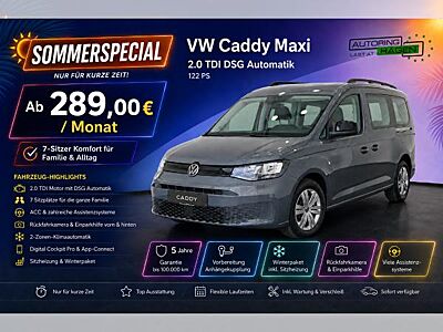 Volkswagen Caddy Maxi TDI DSG 7-Sitzer Winterpaket|ACC|Kamera|Sofort Verfügbar!