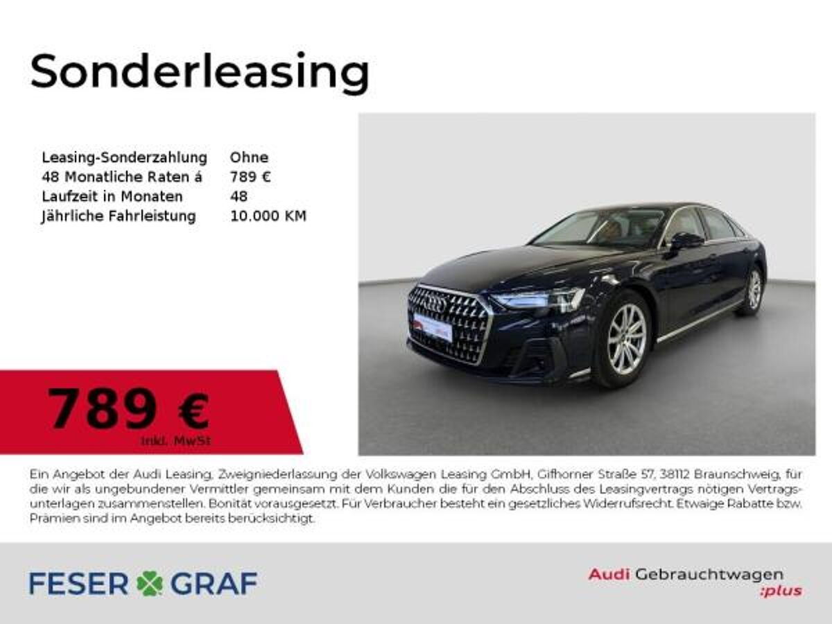 Audi A8 55 TFSI AHK HUD Stdhz. Matrix 360° Memory ACC bild