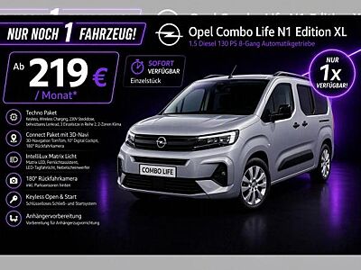 Opel Combo 1.5 D Edition Automatik XL 5-Sitze|Navi|Kamera|Matrix