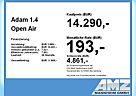 Opel Adam 1.4 Open Air 120 Jahre Bid Deal
