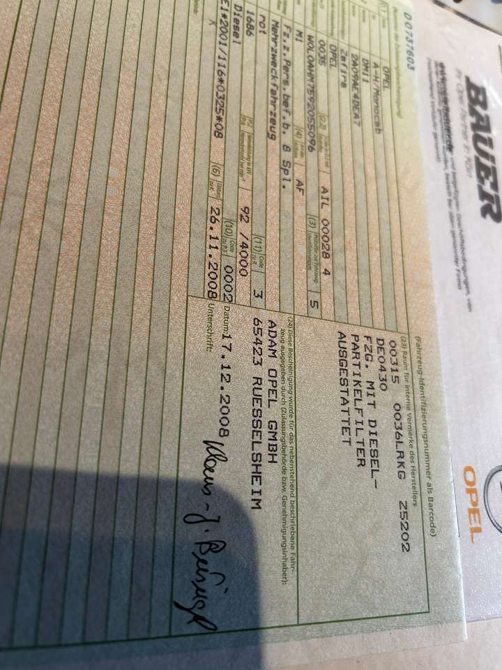 Second hand Opel Zafira 