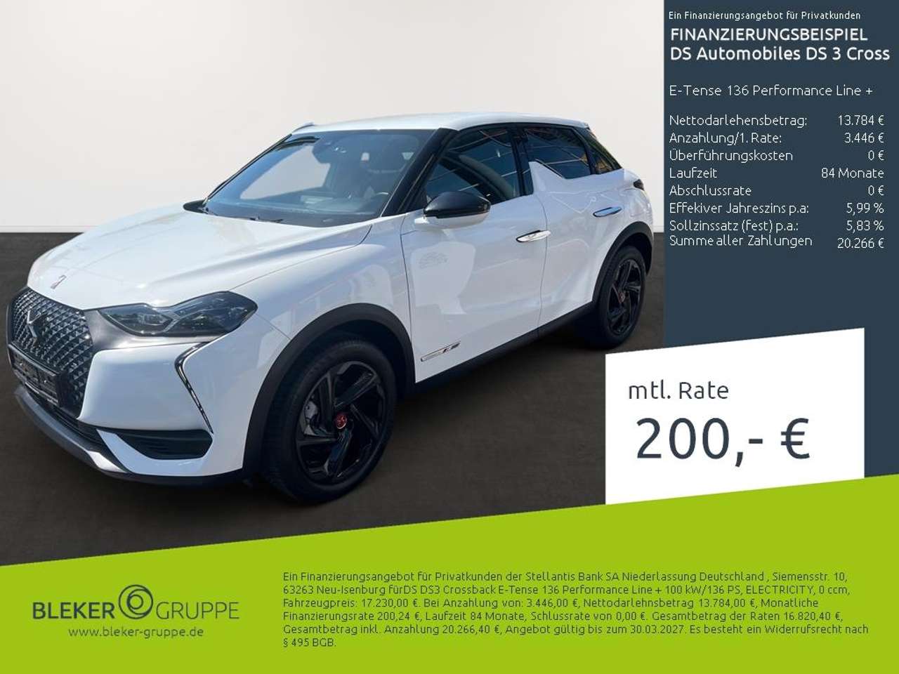 Second hand Ds Automobiles Ds 3 Crossback electro