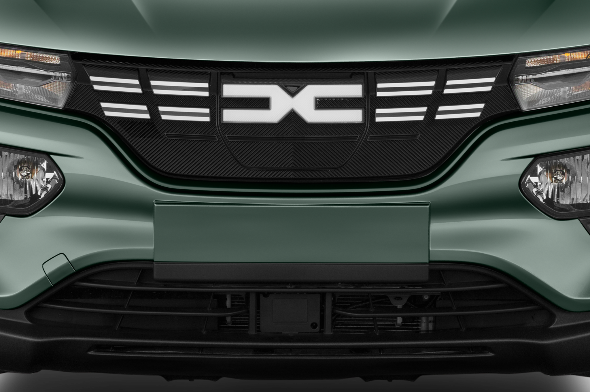 Dacia Spring (Baujahr 2023) Essential 5 Türen Kühlergrill und Scheinwerfer