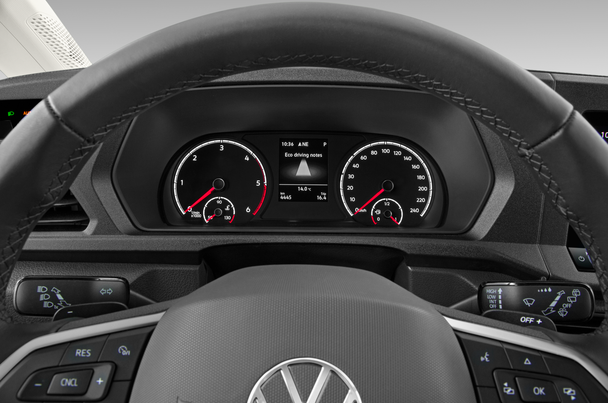 Volkswagen Caddy Cargo (Baujahr 2021) Maxi Regular Cab 4 Türen Tacho und Fahrerinstrumente
