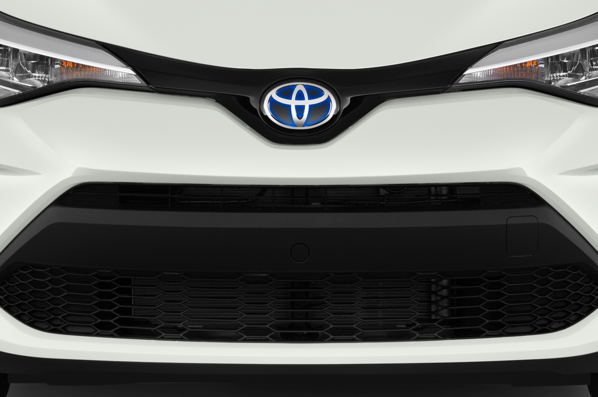 Toyota C-HR (Baujahr 2021) Flow Hybrid 5 Türen Kühlergrill und Scheinwerfer