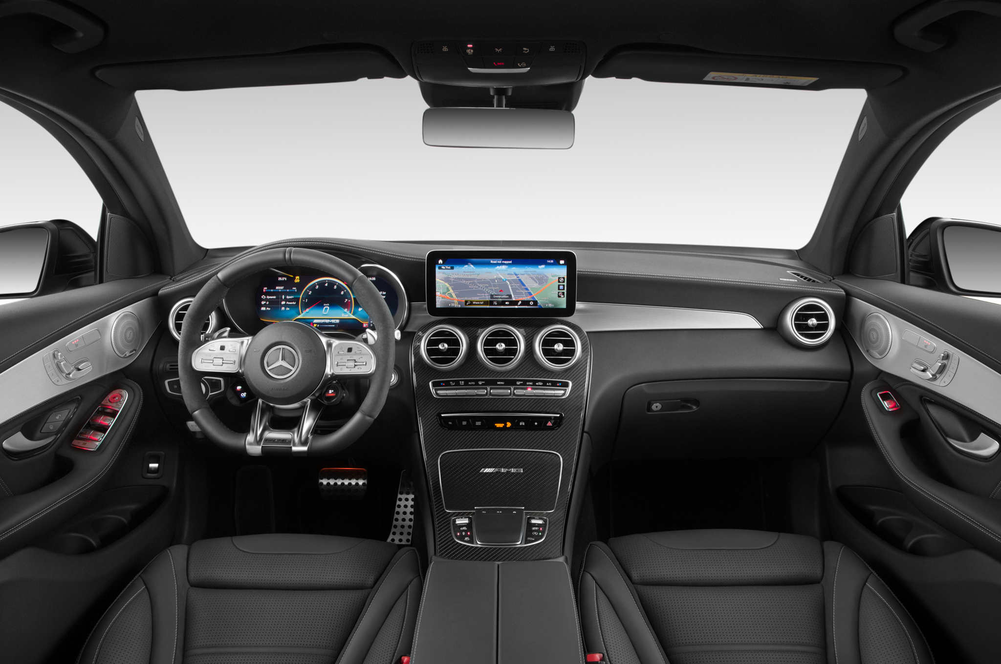 Mercedes GLC Coupe (Baujahr 2021) AMG GLC 63 S 5 Türen Cockpit und Innenraum