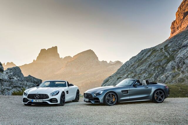 Mercedes-AMG GT, GT C Roadster und AMG GT R - Nach oben offen