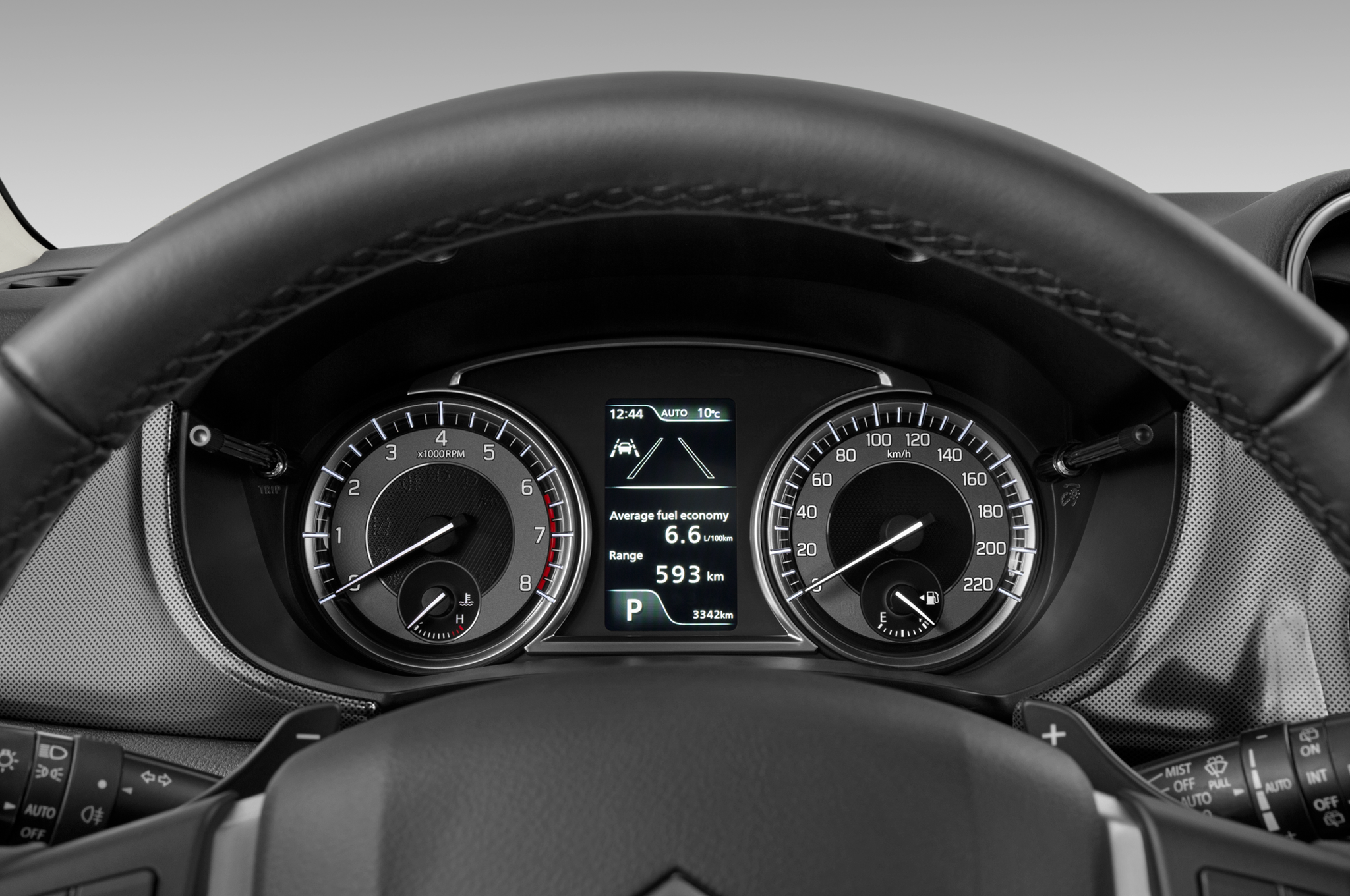 Suzuki Vitara Hybrid (Baujahr 2023) Comfort+ 5 Türen Tacho und Fahrerinstrumente