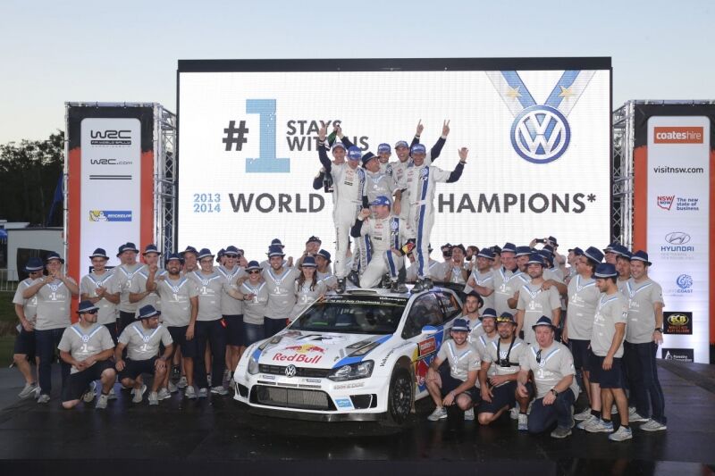 VW gewinnt Rallye-WM - Dreifachsieg in Down Under