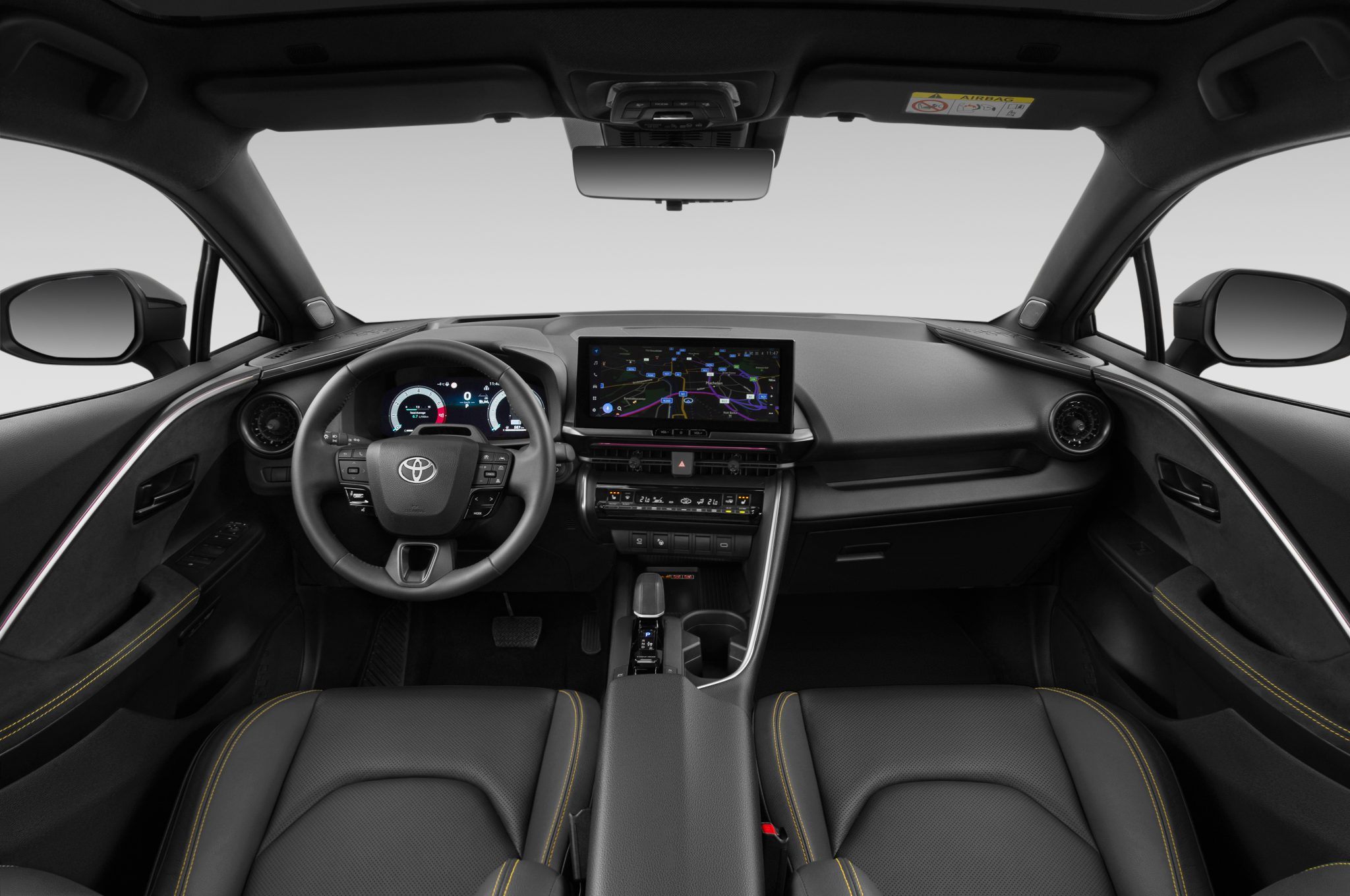 Toyota C-HR Hybrid (Baujahr 2024) Lounge Premiere 5 Türen Cockpit und Innenraum
