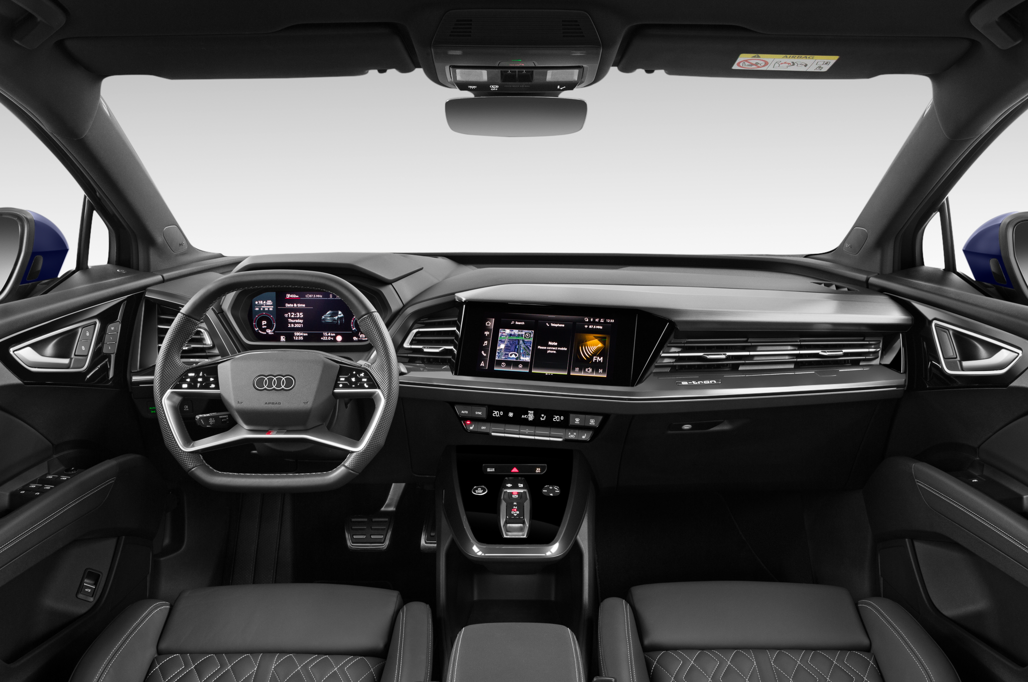 Audi Q4 e-tron (Baujahr 2022) EV S Line 5 Türen Cockpit und Innenraum