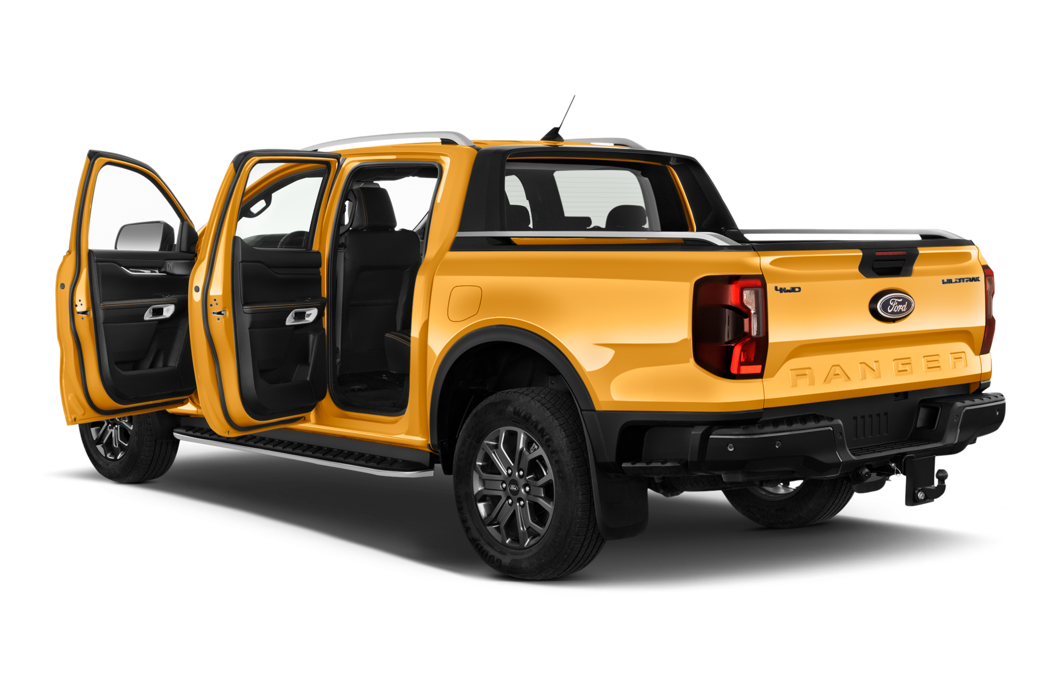 Ford Ranger (Baujahr 2023) WildTrak Crew cab 4 Türen Tür geöffnet