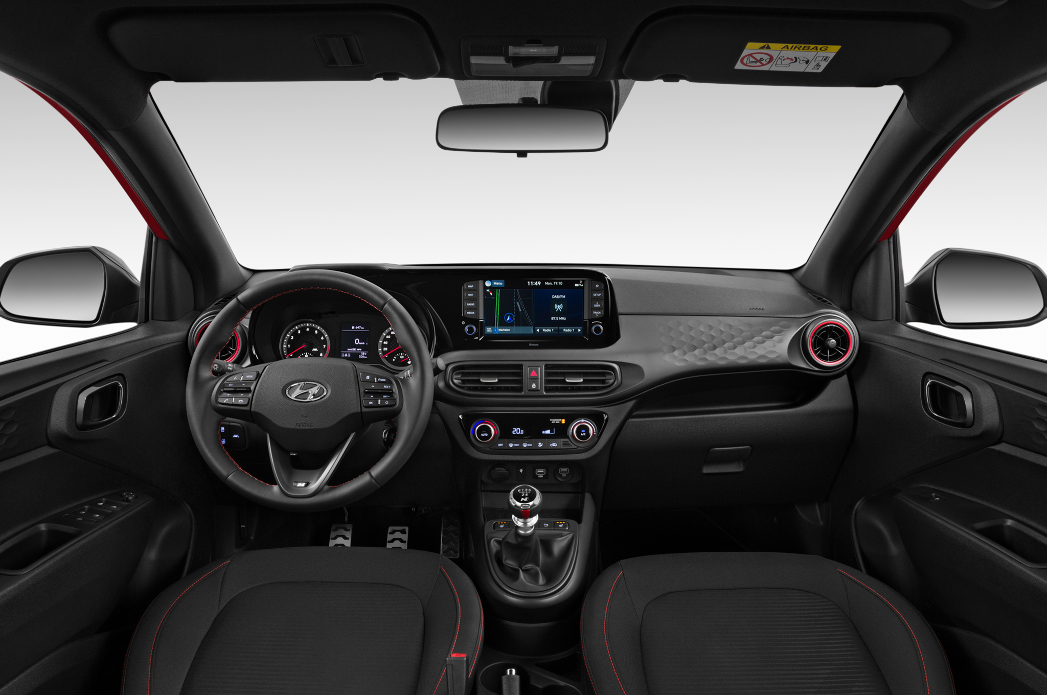 Hyundai i10 (Baujahr 2020) N-Line 5 Türen Cockpit und Innenraum
