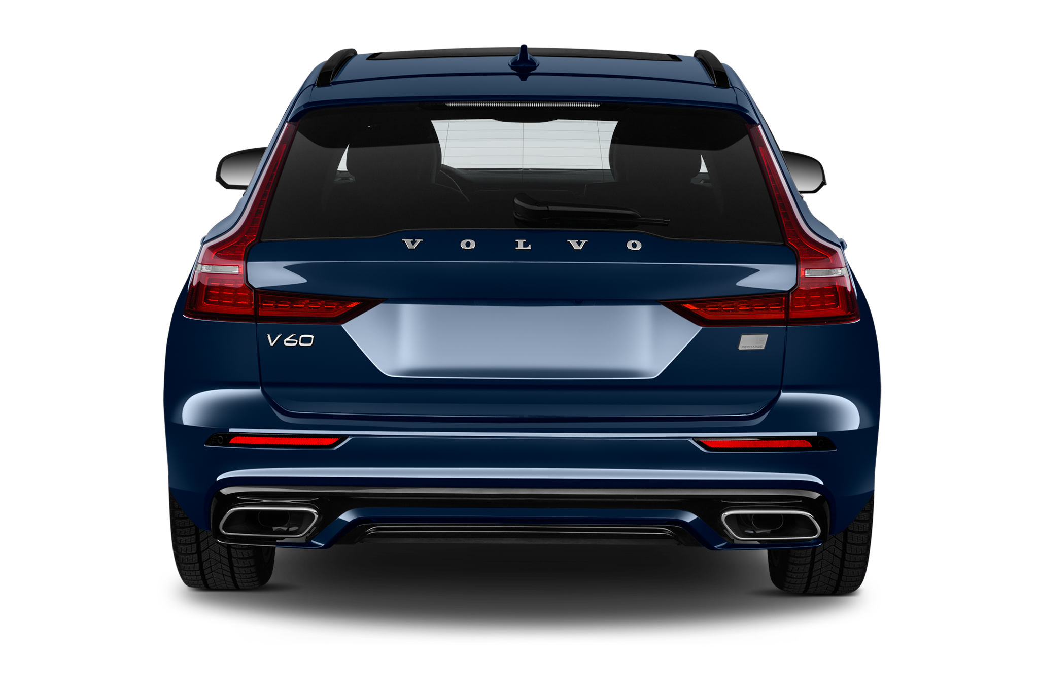 Volvo V60 (Baujahr 2021) R Design 5 Türen Heckansicht