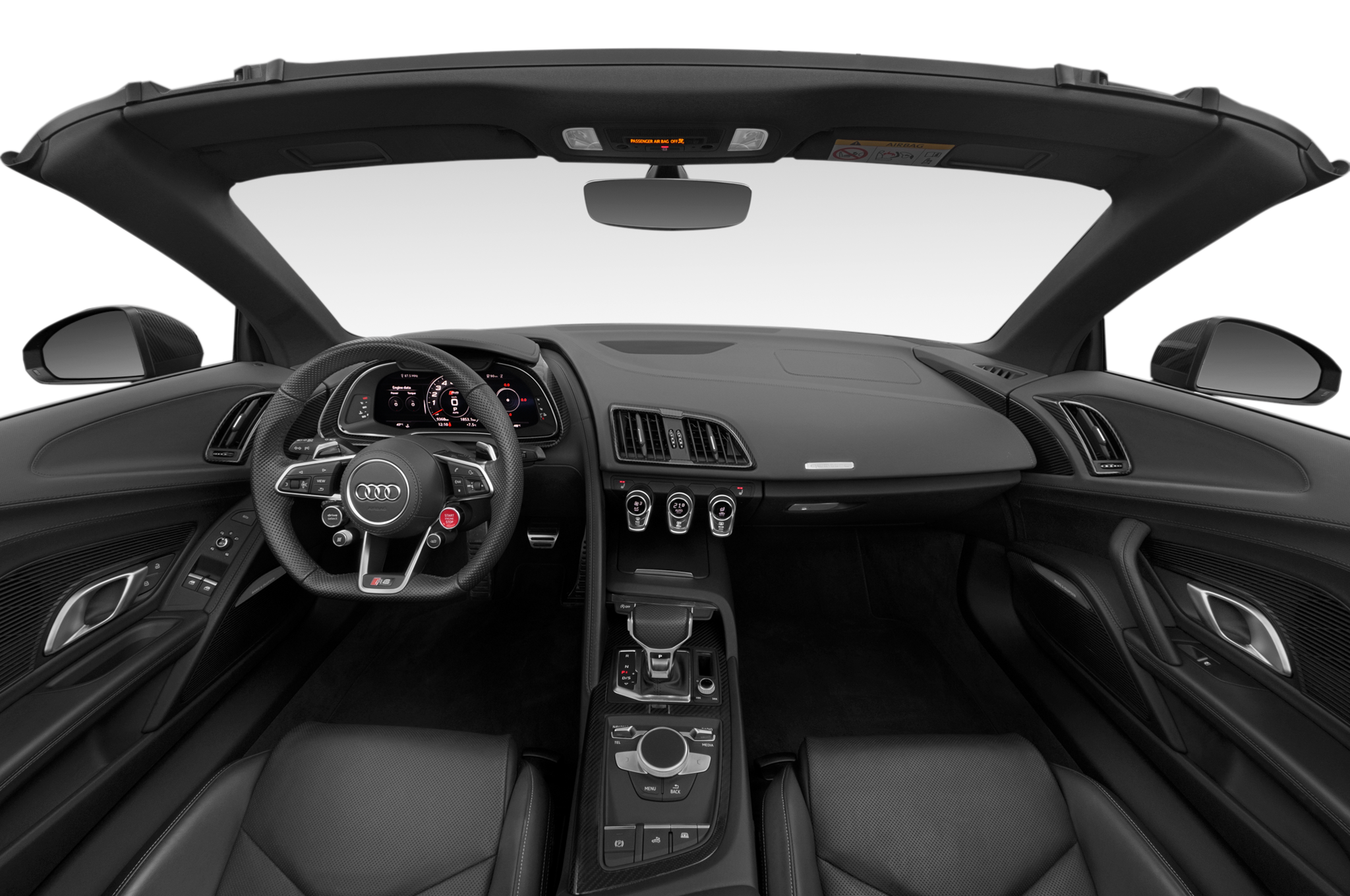 Audi R8 Spyder (Baujahr 2022) Performance 2 Türen Cockpit und Innenraum