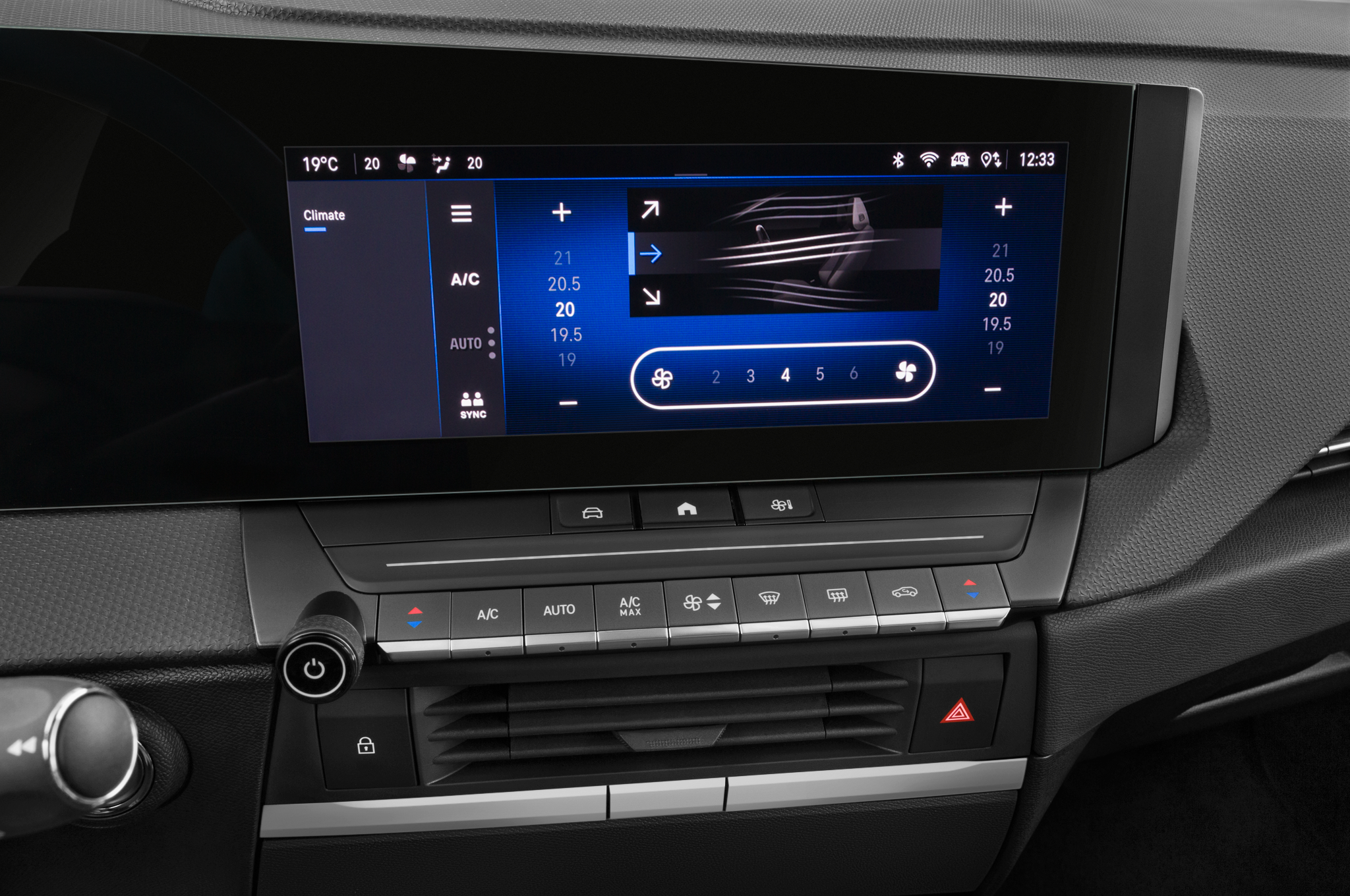 Opel Astra (Baujahr 2023) Enjoy 5 Türen Temperatur und Klimaanlage