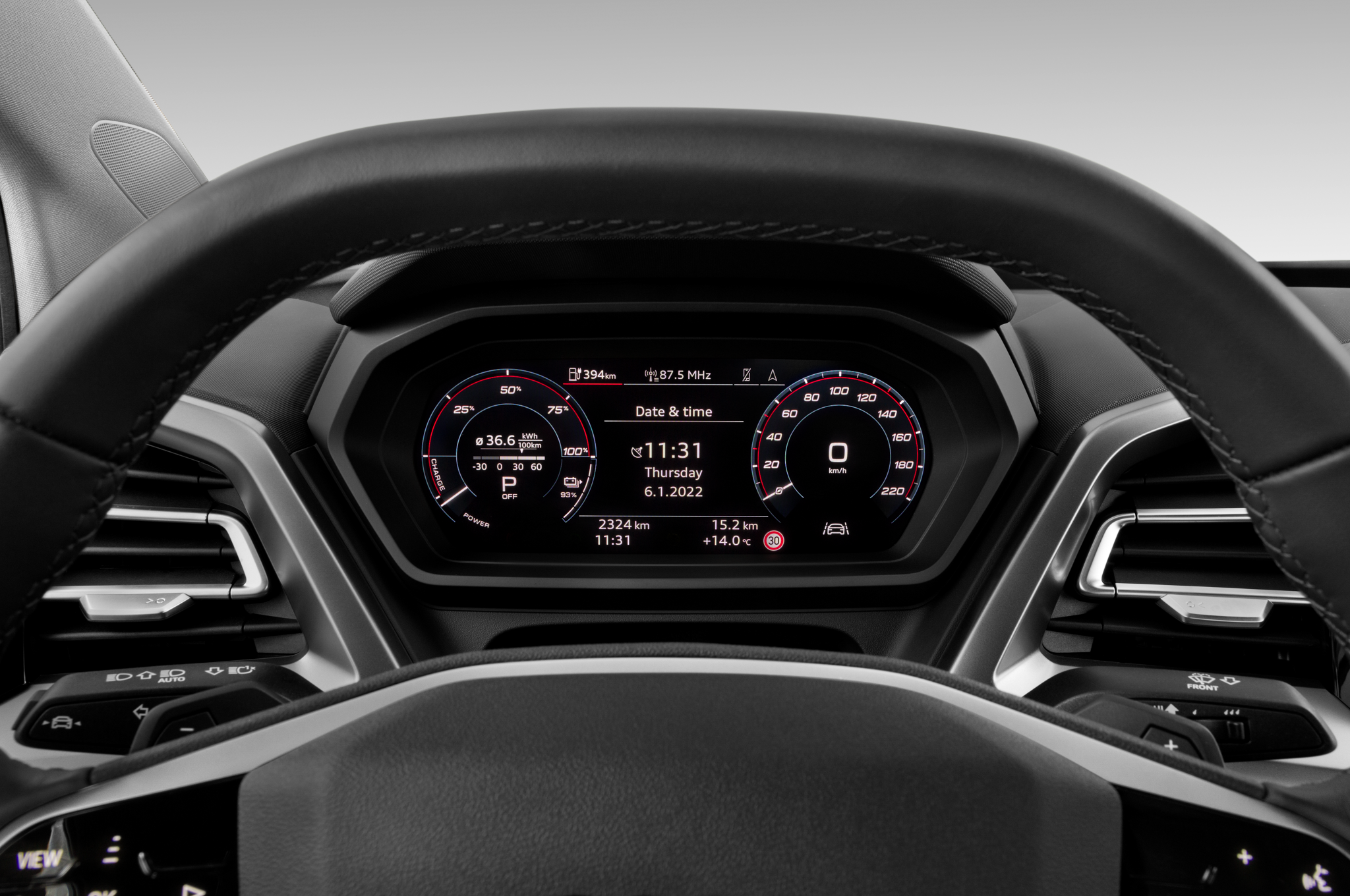 Audi Q4 Sportback e-tron (Baujahr 2022) Advanced 5 Türen Tacho und Fahrerinstrumente