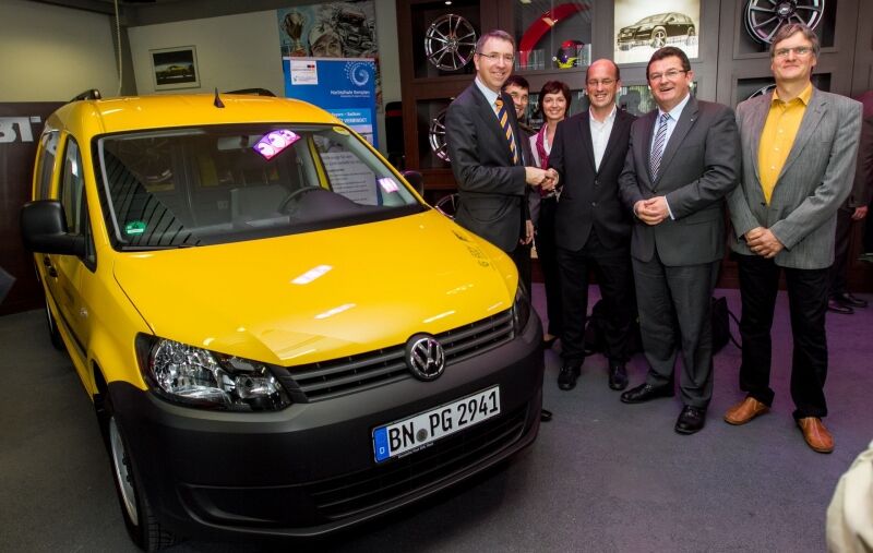 Abt VW Elektro Caddy - Hoch auf dem gelben E-Mobil