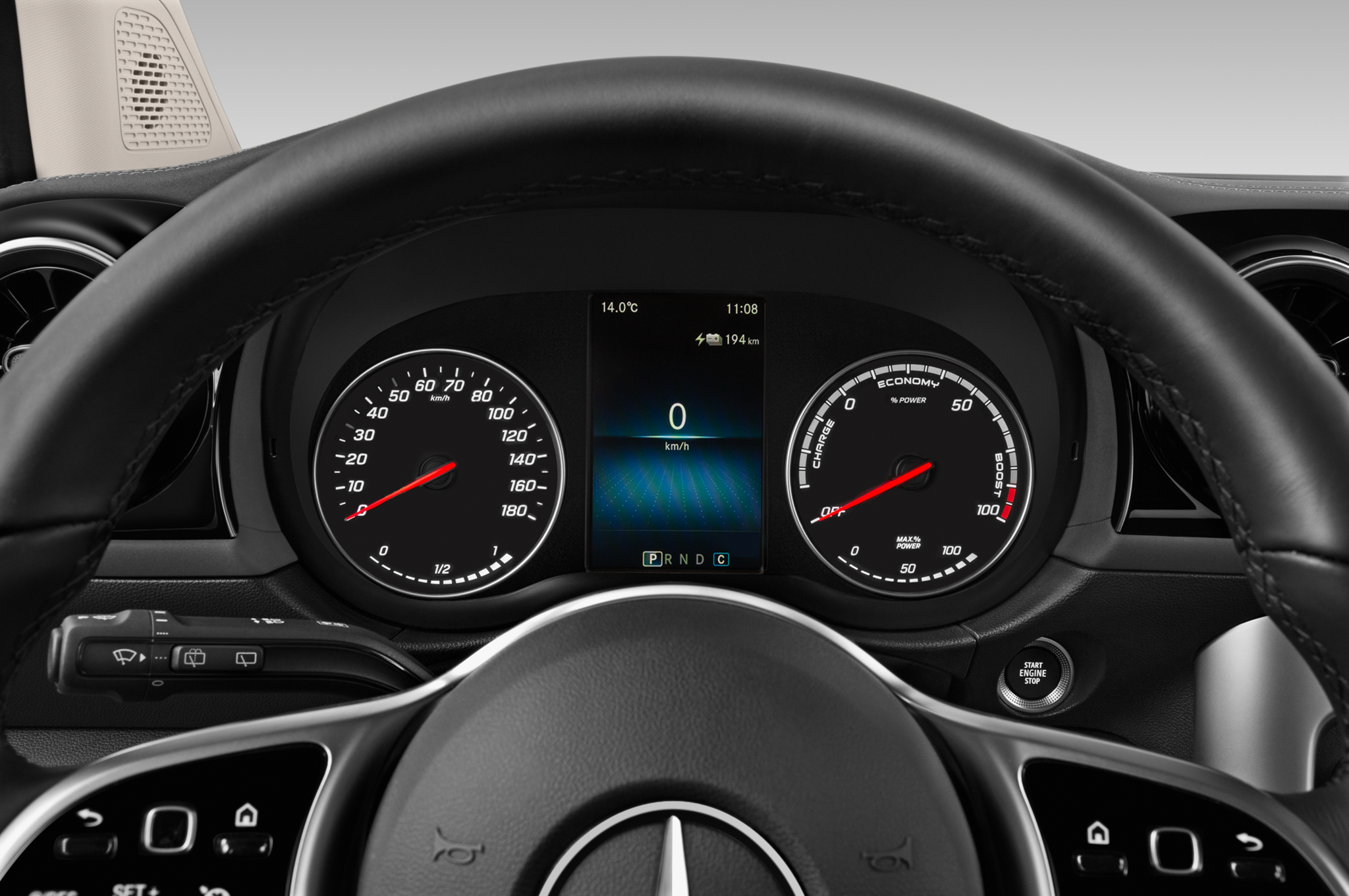 Mercedes EQT (Baujahr 2024) Premium Plus 5 Türen Tacho und Fahrerinstrumente