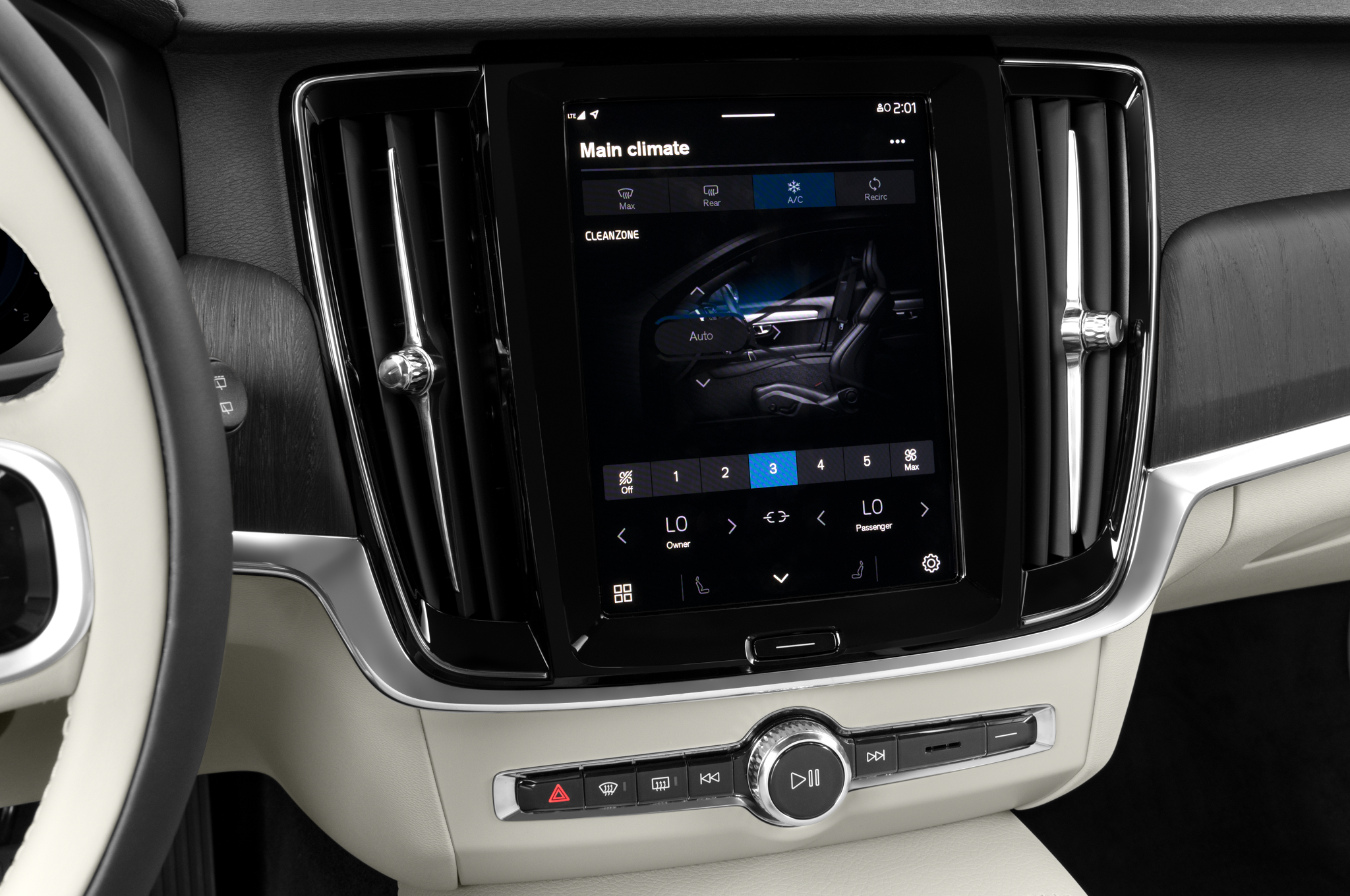 Volvo V90 Cross Country (Baujahr 2023) Core 5 Türen Temperatur und Klimaanlage