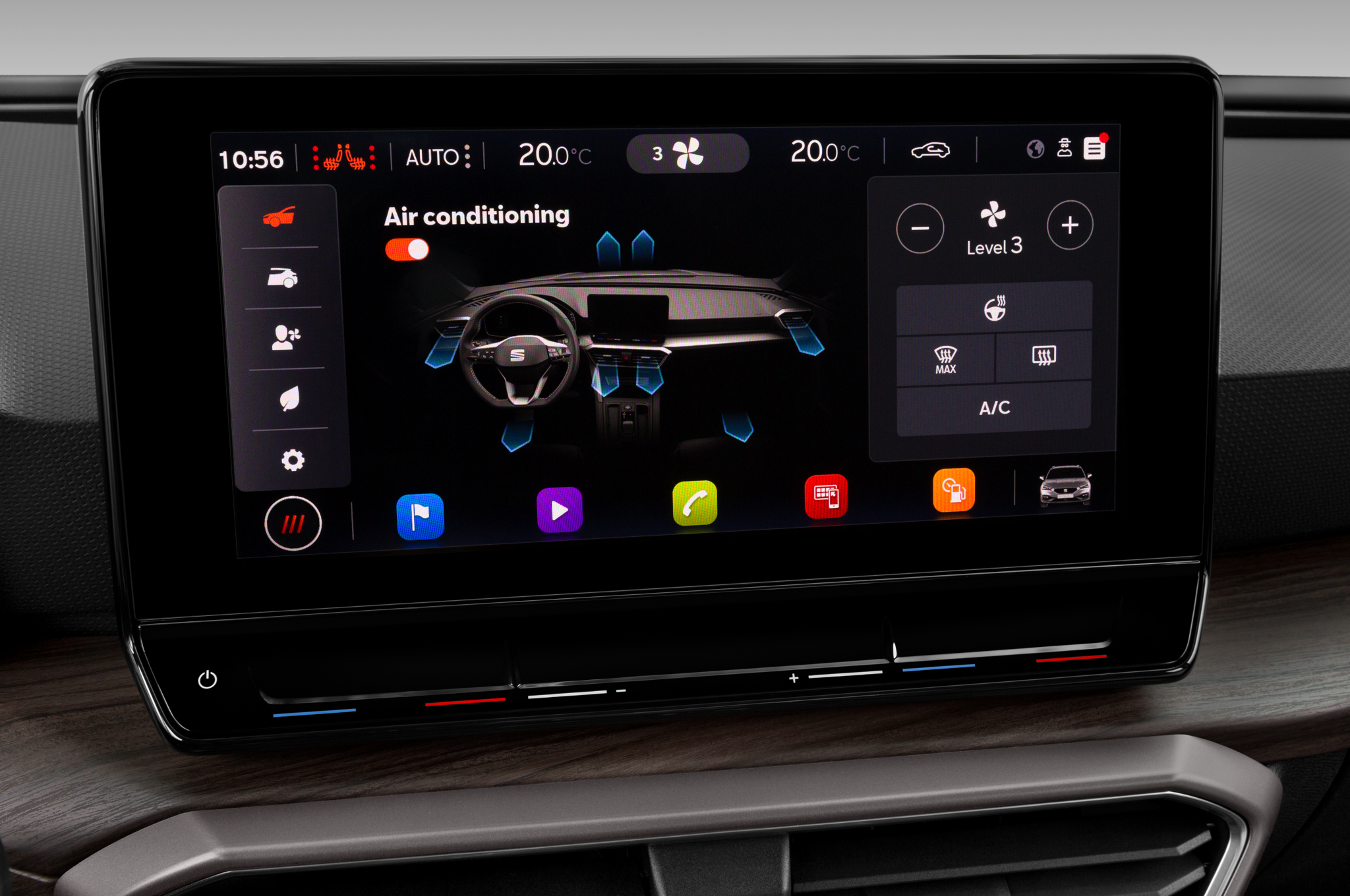 SEAT Leon (Baujahr 2020) Xcellence 5 Türen Temperatur und Klimaanlage