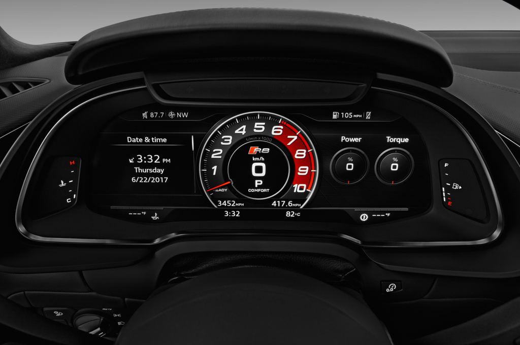 Audi R8 (Baujahr 2017) - 2 Türen Tacho und Fahrerinstrumente