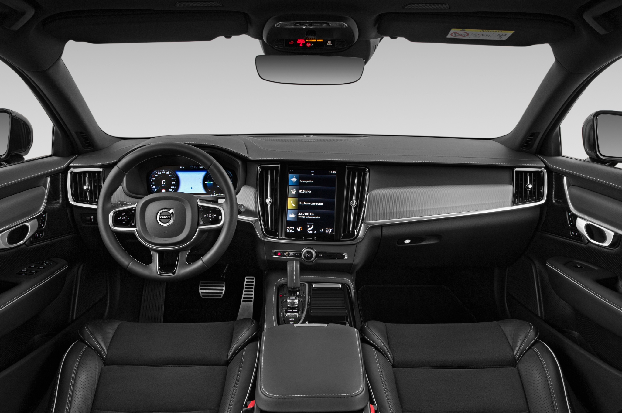 Volvo V90 Recharge (Baujahr 2021) R-Design 5 Türen Cockpit und Innenraum