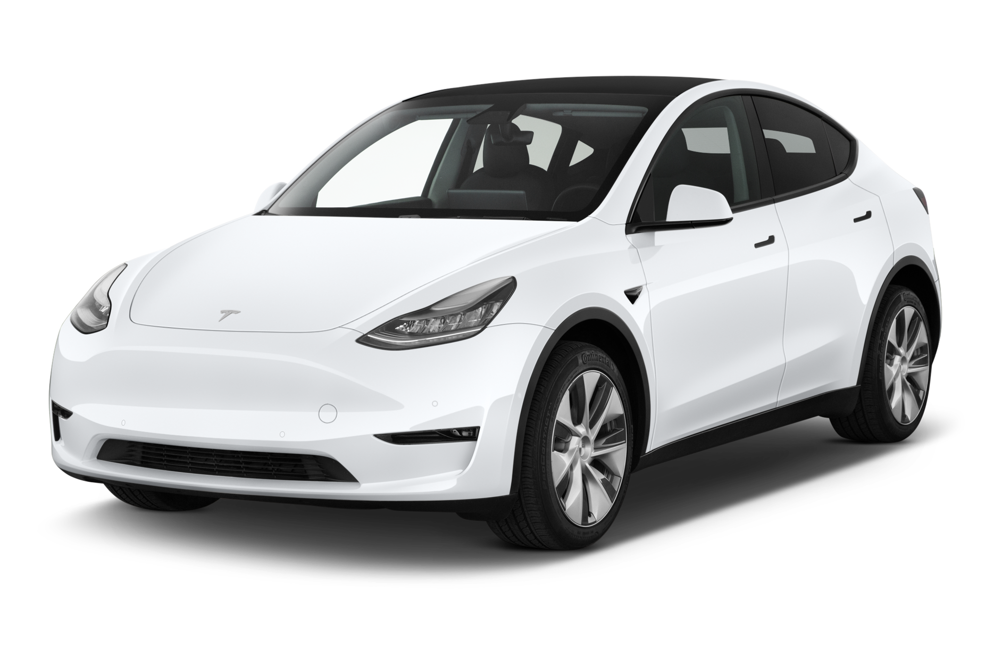 Tesla Model Y (Baujahr 2021) Long Range AWD 5 Türen seitlich vorne