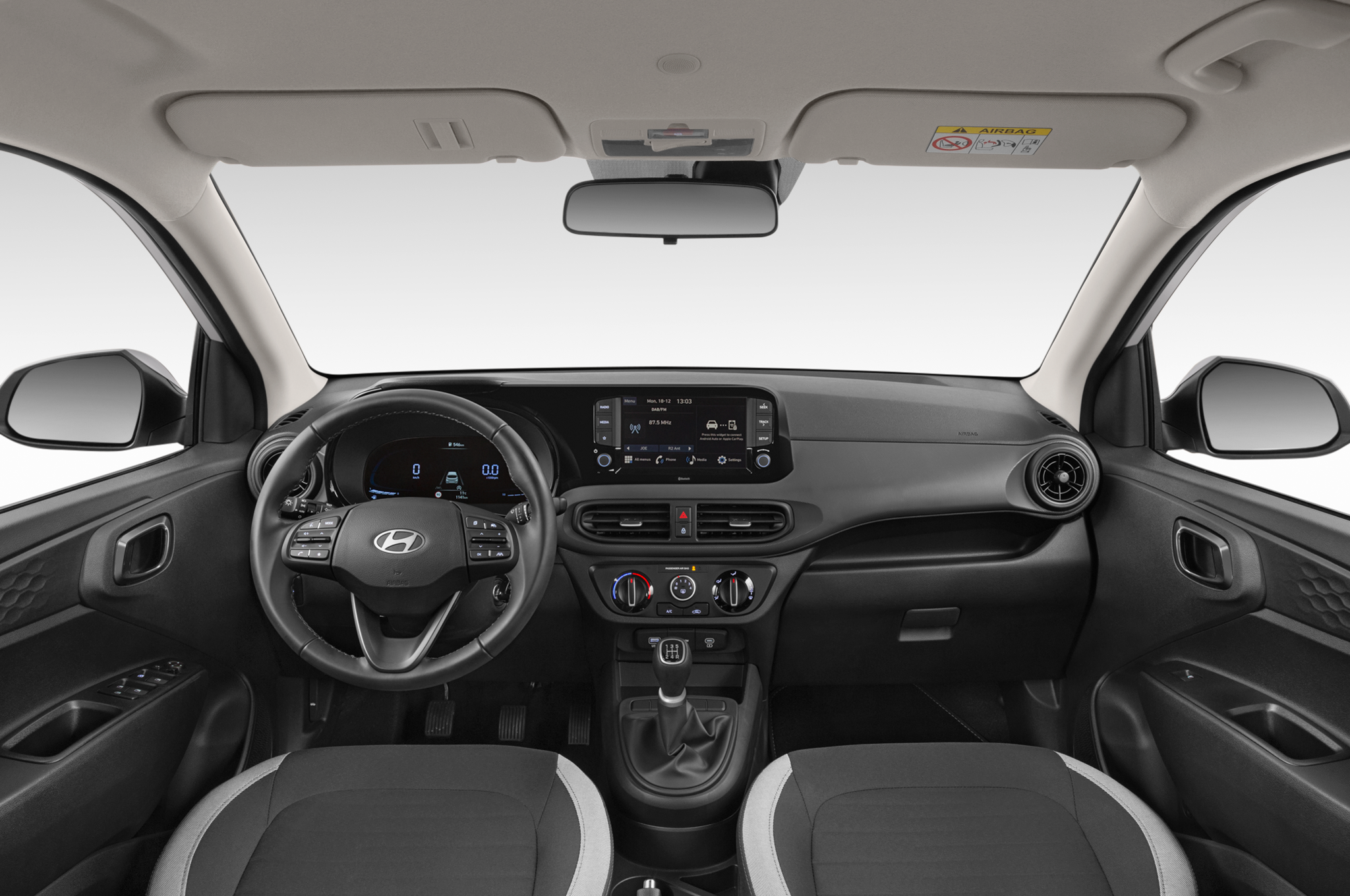 Hyundai i10 (Baujahr 2024) Select 5 Türen Cockpit und Innenraum