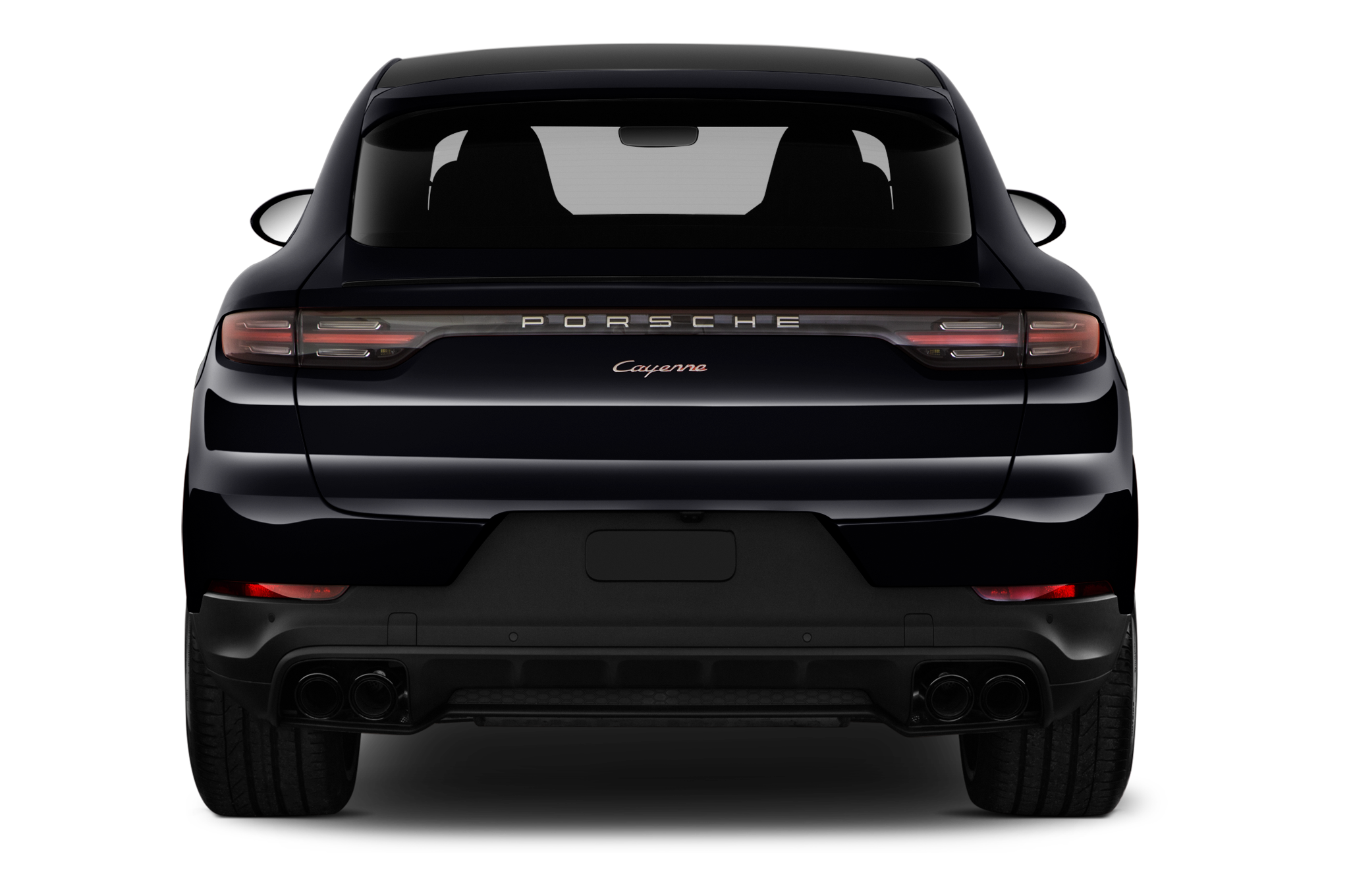 Porsche Cayenne Coupe (Baujahr 2021) - 5 Türen Heckansicht