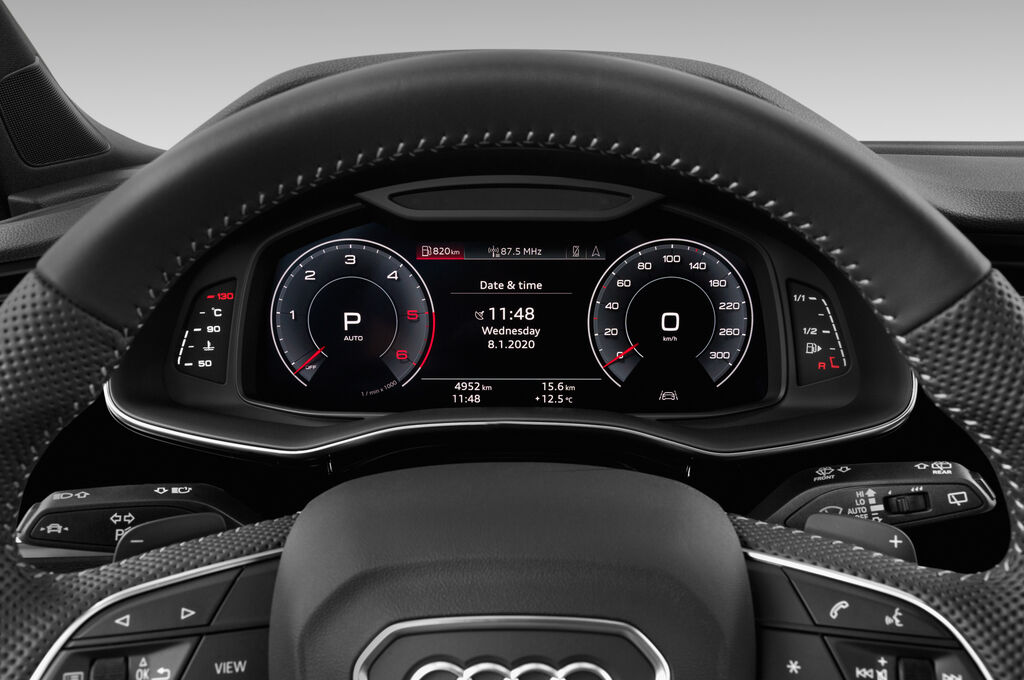 Audi Q7 (Baujahr 2020) S Line 5 Türen Tacho und Fahrerinstrumente