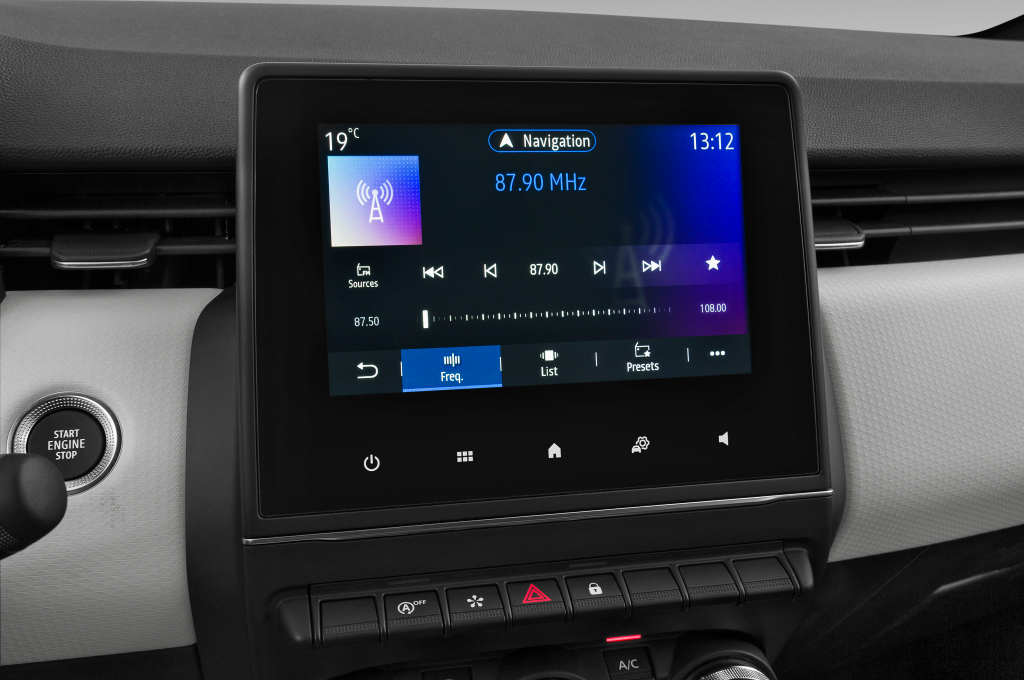 Renault Clio (Baujahr 2023) Techno 5 Türen Radio und Infotainmentsystem