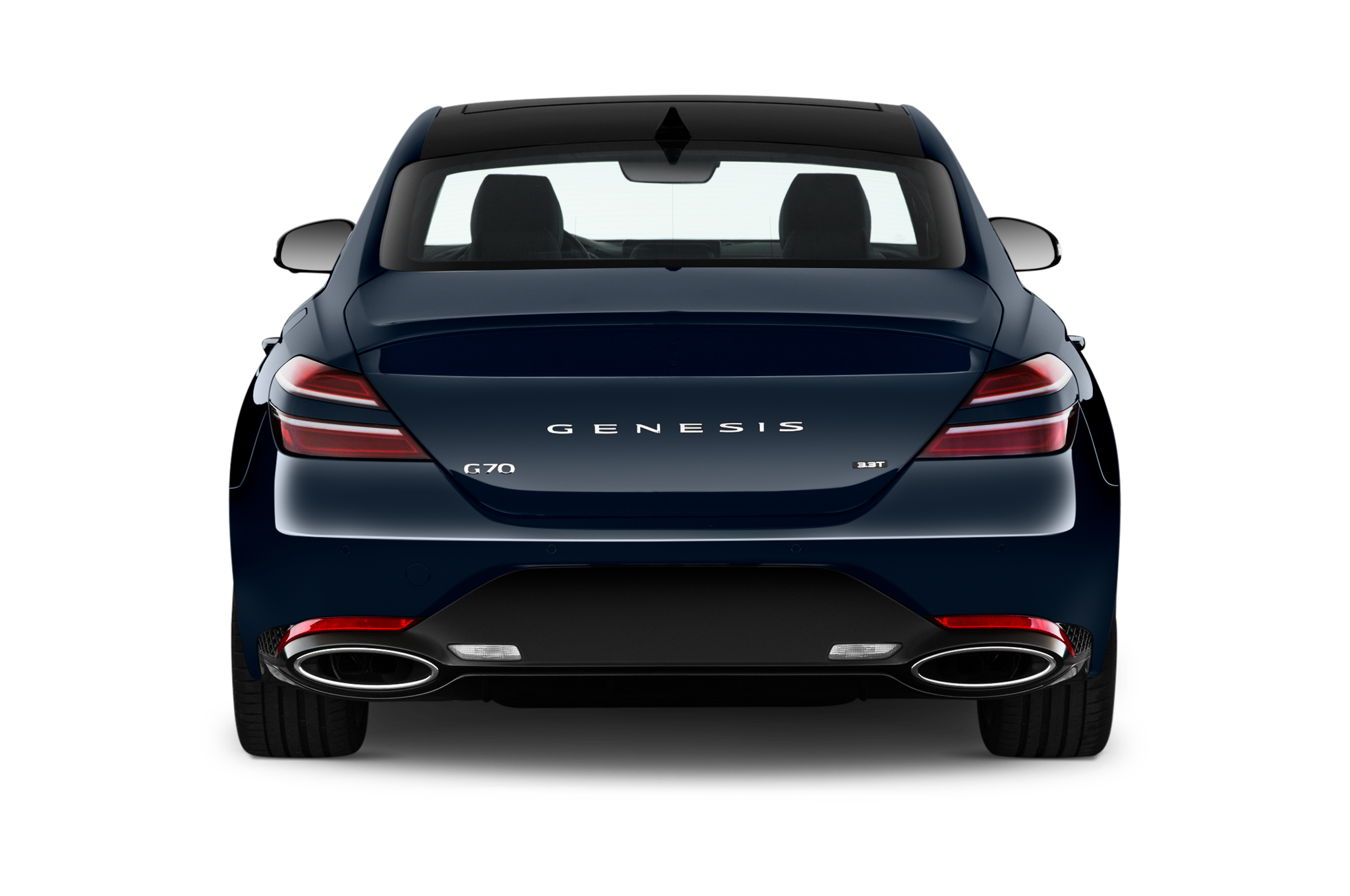 Genesis G70 (Baujahr 2022) Sport 4 Türen Heckansicht