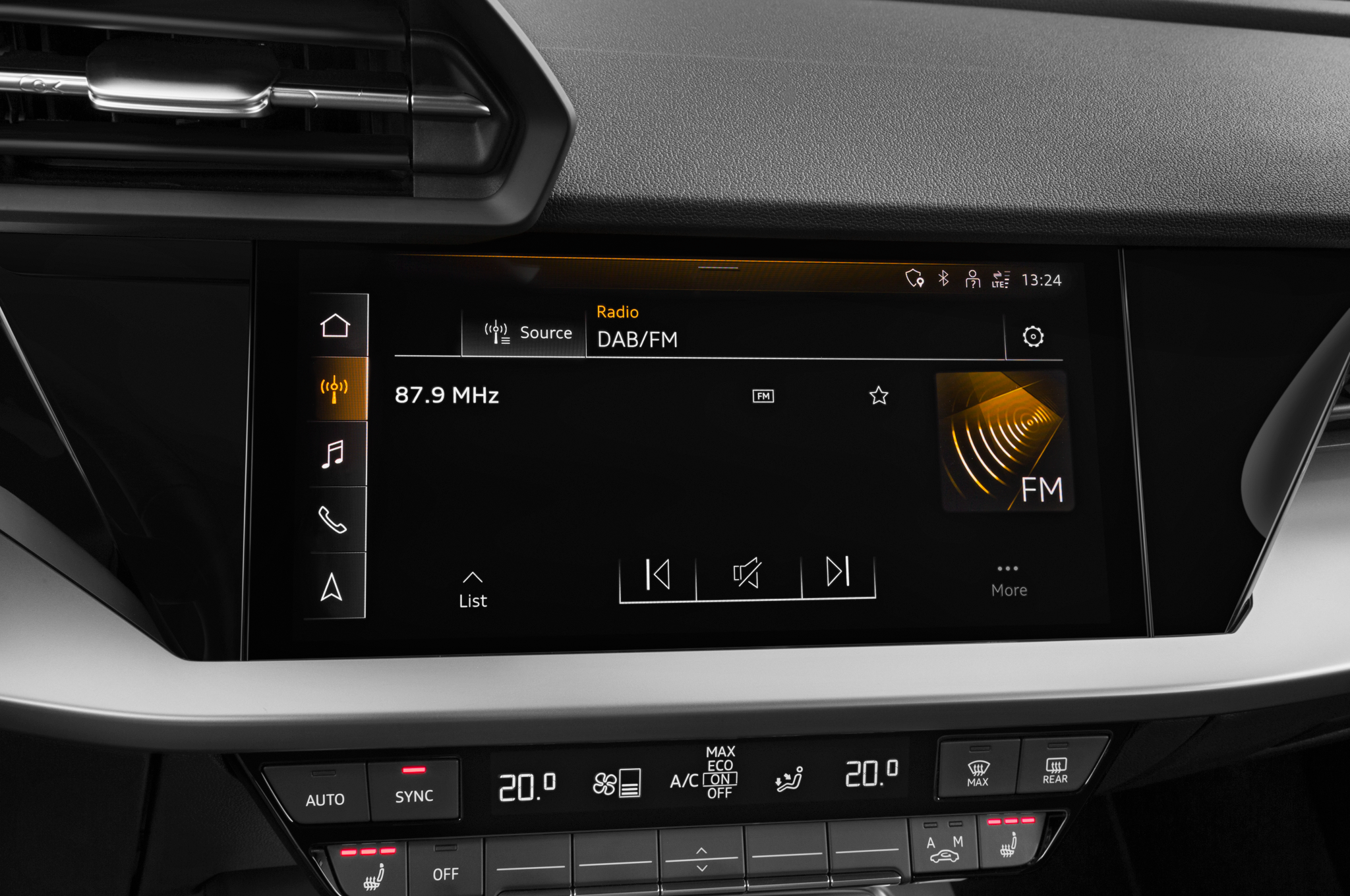 Audi A3 Sportback (Baujahr 2023) Advanced 5 Türen Radio und Infotainmentsystem