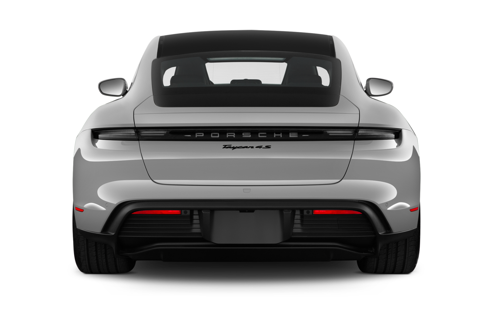 Porsche Taycan (Baujahr 2021) 4S 4 Türen Heckansicht