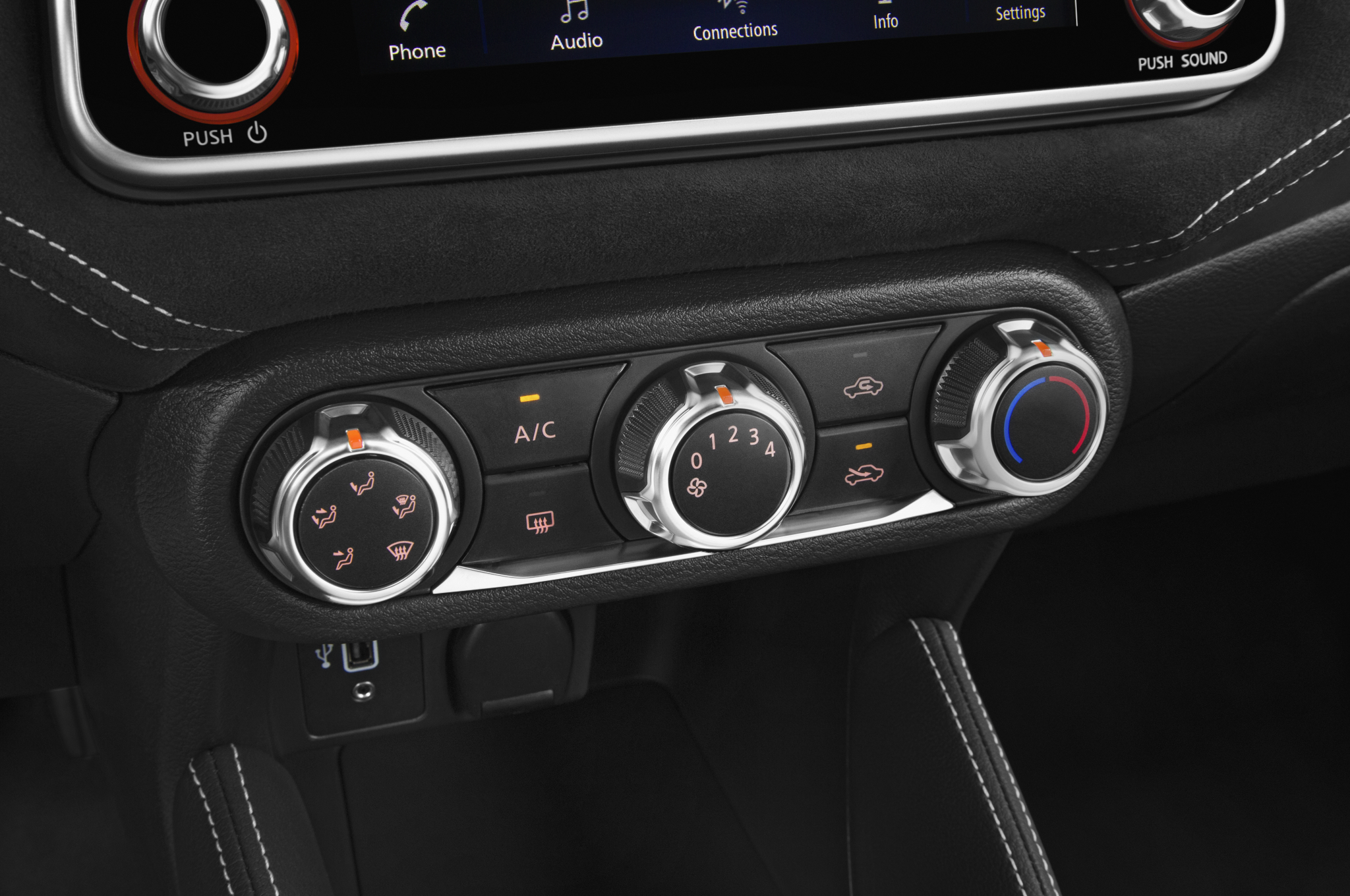 Nissan Micra (Baujahr 2021) N-Sport 5 Türen Temperatur und Klimaanlage