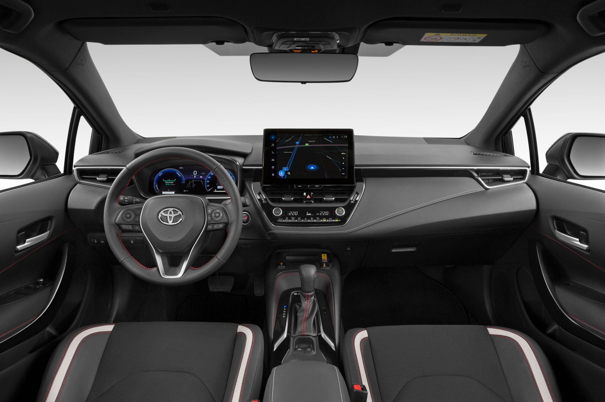 Toyota Corolla Hybrid (Baujahr 2023) GR Sport 5 Türen Cockpit und Innenraum