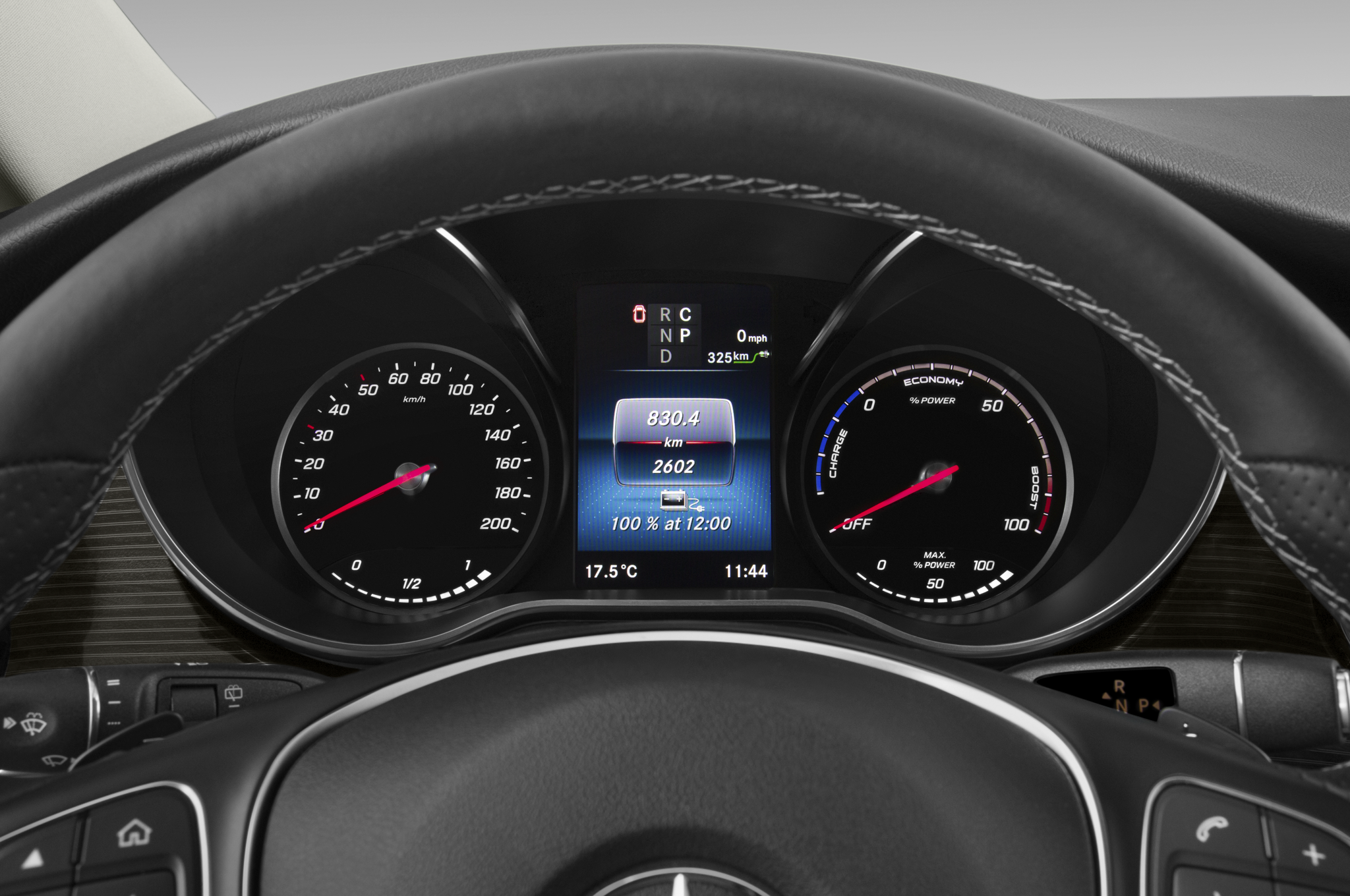 Mercedes EQV (Baujahr 2021) 300 Lang 5 Türen Tacho und Fahrerinstrumente
