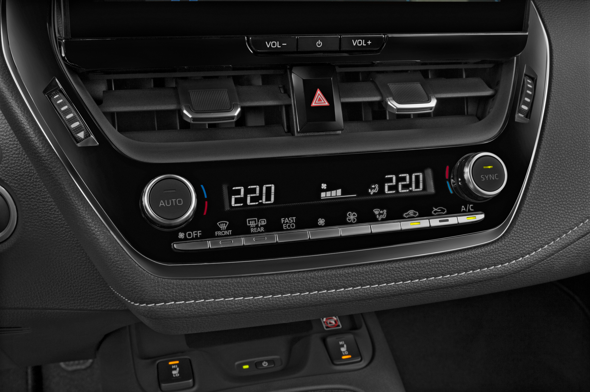 Toyota Corolla Hybrid (Baujahr 2023) GR Sport 5 Türen Temperatur und Klimaanlage