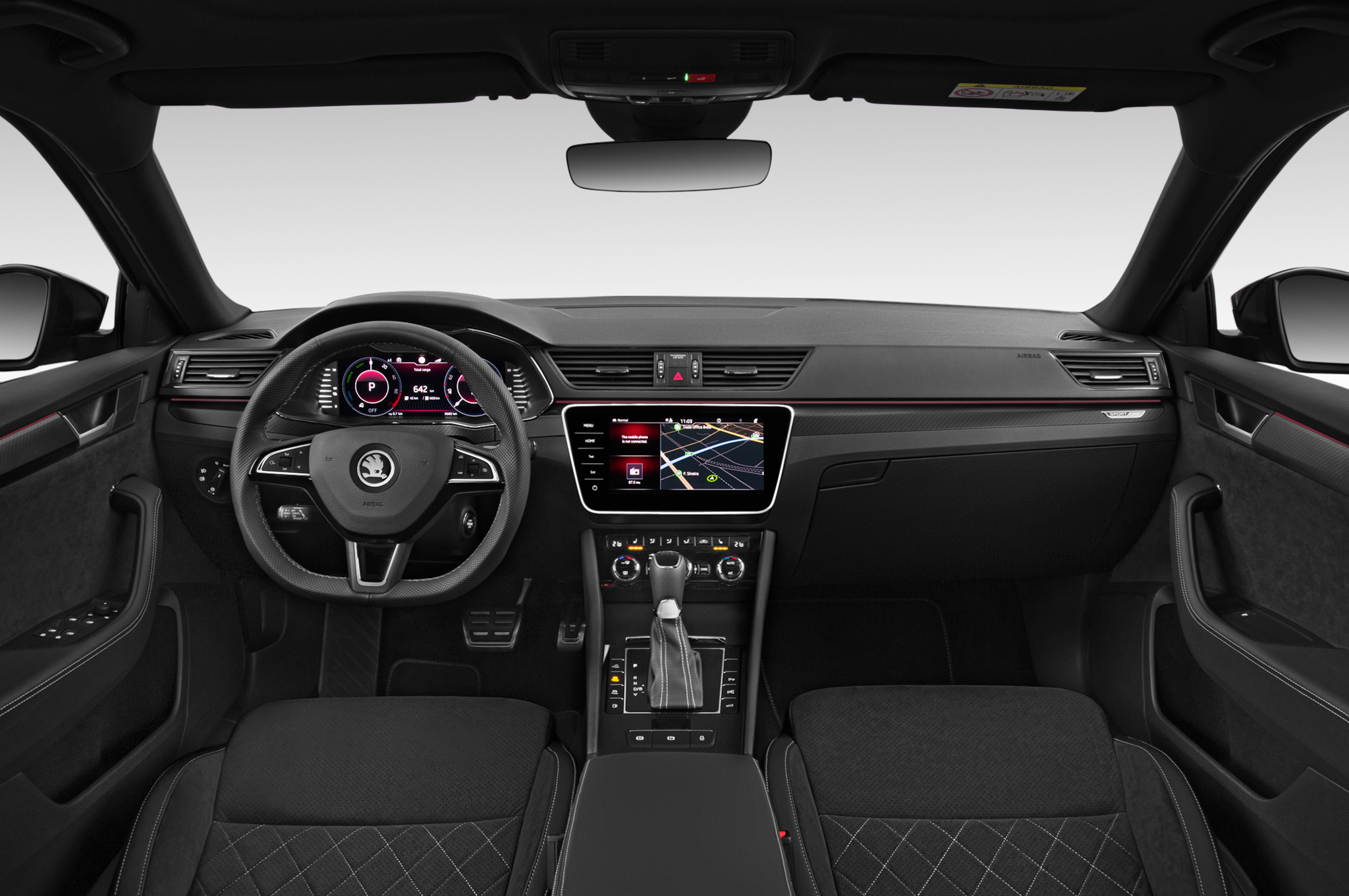 Skoda Superb Combi (Baujahr 2020) Sport Line 5 Türen Cockpit und Innenraum