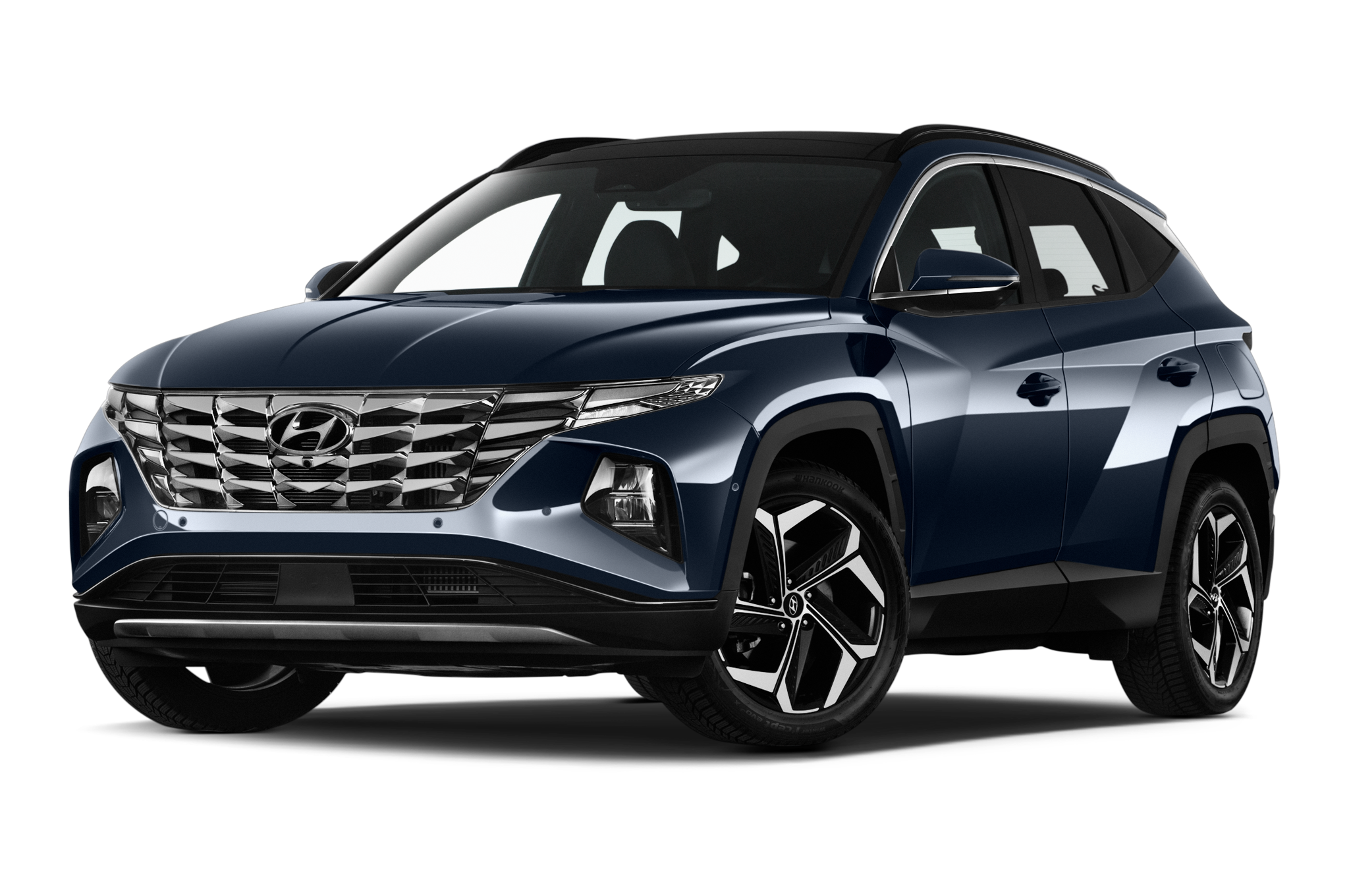 Hyundai Tucson (Baujahr 2021) Prime 5 Türen seitlich vorne mit Felge
