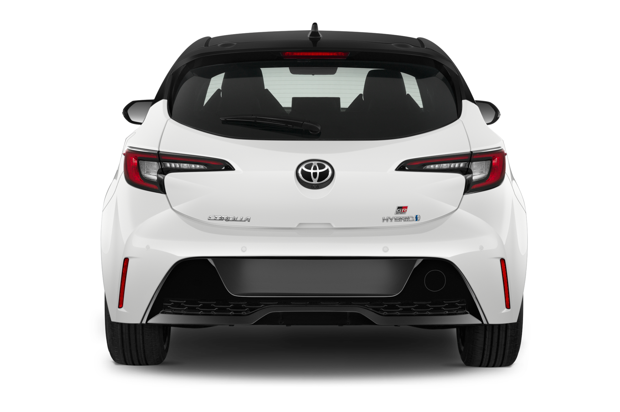 Toyota Corolla Hybrid (Baujahr 2023) GR Sport 5 Türen Heckansicht
