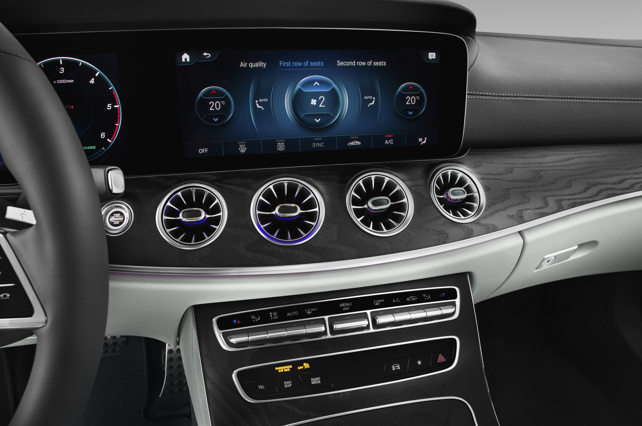 Mercedes CLS Coupe (Baujahr 2022) - 4 Türen Temperatur und Klimaanlage