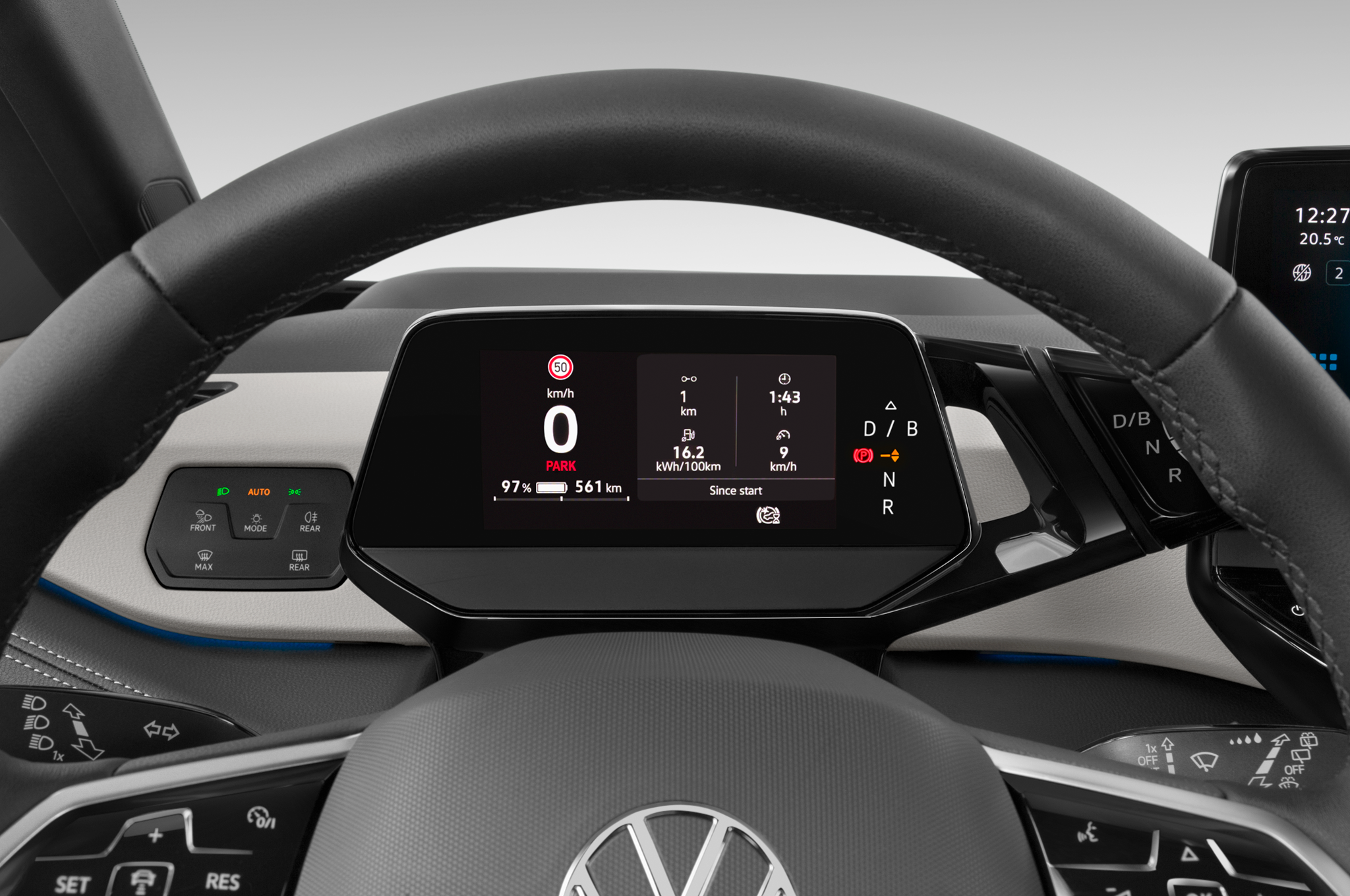 Volkswagen ID.3 (Baujahr 2023) Pro S 5 Türen Tacho und Fahrerinstrumente
