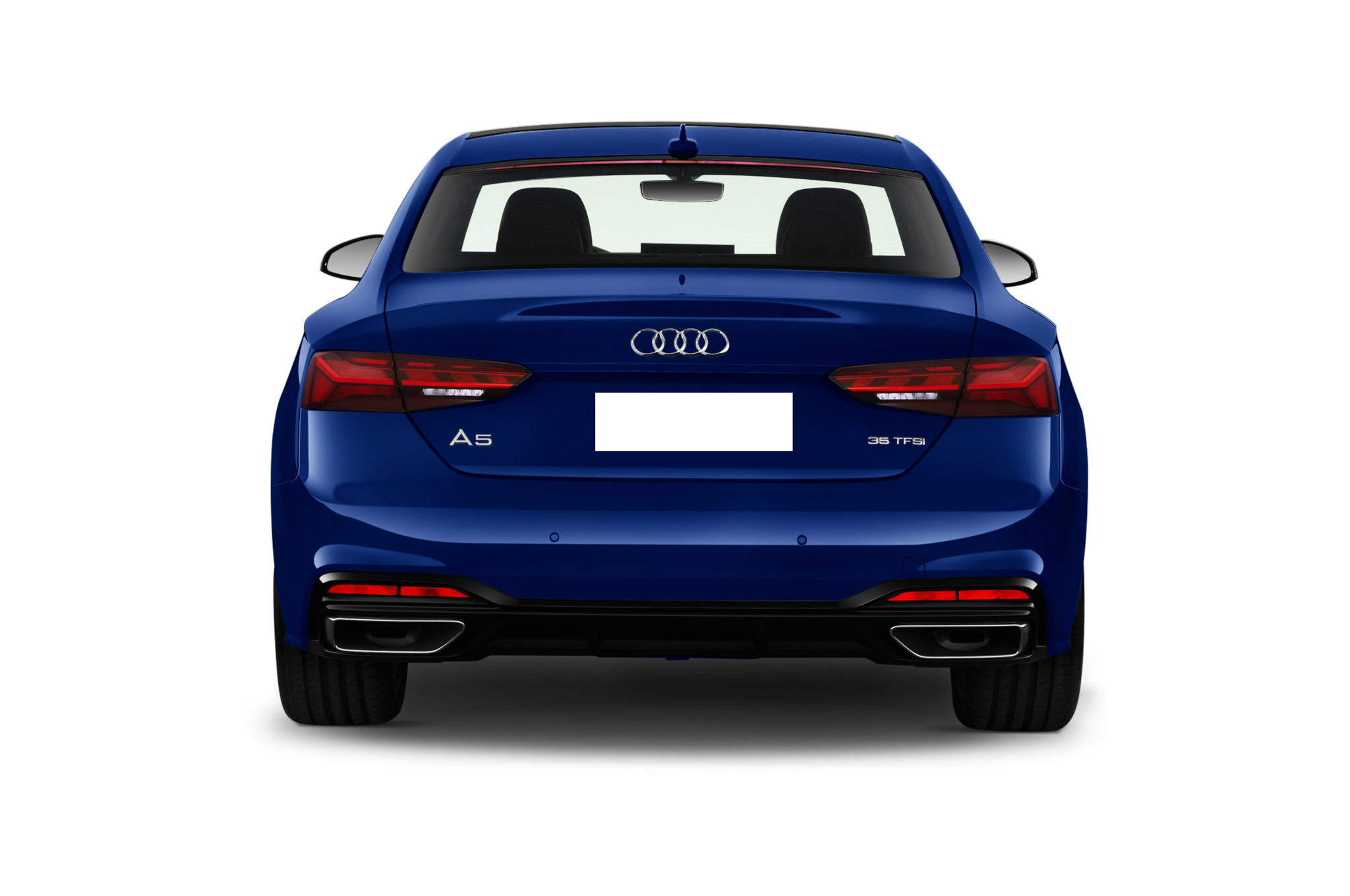 Audi A5 Coupe (Baujahr 2021) S Line 2 Türen Heckansicht