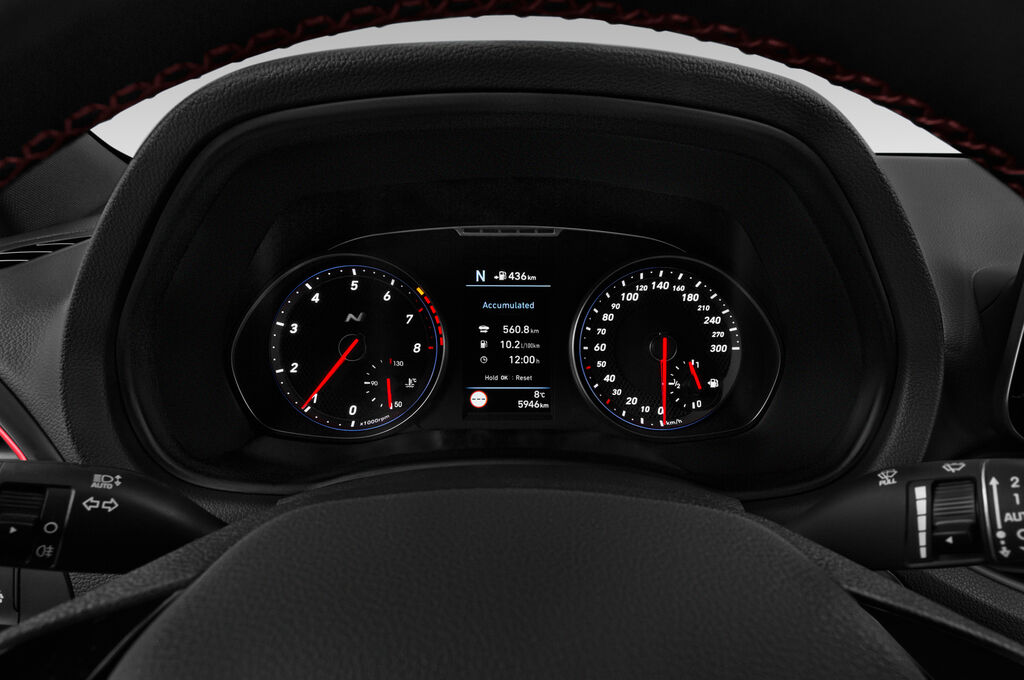 Hyundai i30 Fastback N (Baujahr 2019) Performance 5 Türen Tacho und Fahrerinstrumente