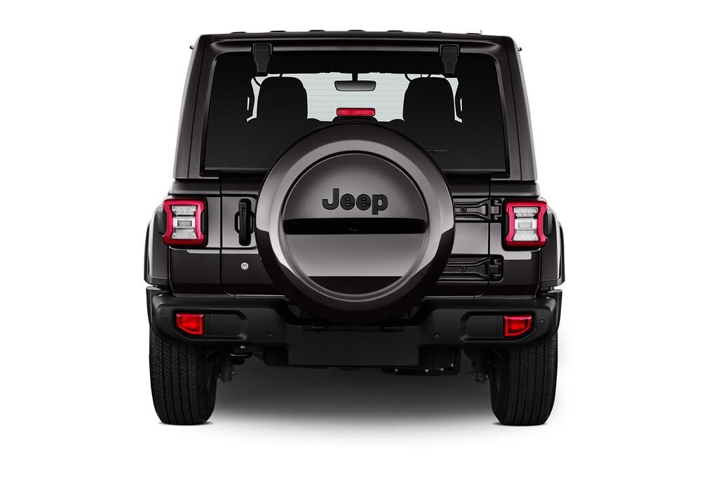 Jeep Wrangler Unlimited (Baujahr 2019) Sahara 5 Türen Heckansicht