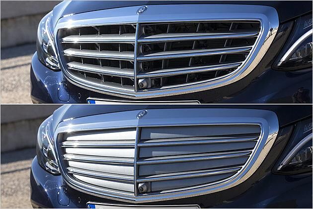 Das Air-Panel ist eine Art Jalousie für den Grill. Braucht der Motor keine Kühlung, wird sie geschlossen, was die Aerodynamik verbessert